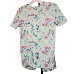 Kids Mermaid Pajama Set - Green size 8